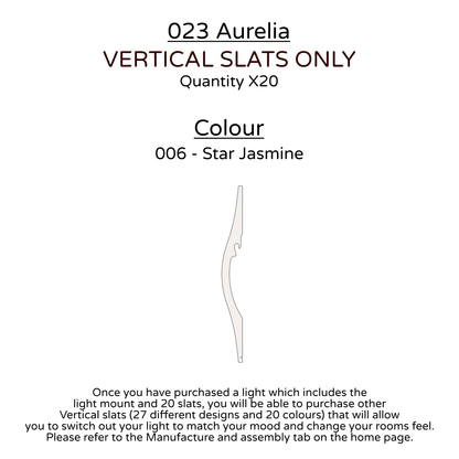 Ceiling Light - Vertical Slats - 023 Aurelia