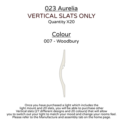 Ceiling Light - Vertical Slats - 023 Aurelia