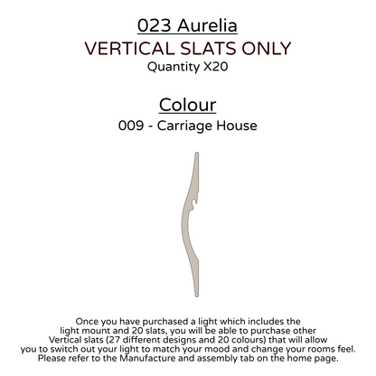 Ceiling Light - Vertical Slats - 023 Aurelia