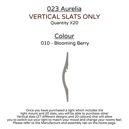 Ceiling Light - Vertical Slats - 023 Aurelia