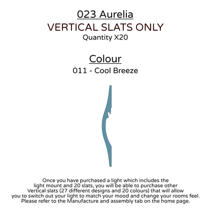 Ceiling Light - Vertical Slats - 023 Aurelia