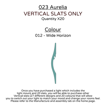 Ceiling Light - Vertical Slats - 023 Aurelia