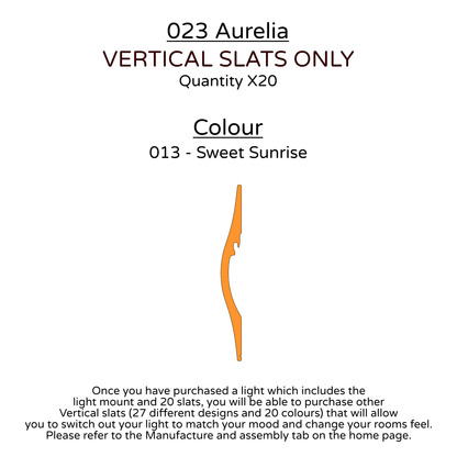 Ceiling Light - Vertical Slats - 023 Aurelia