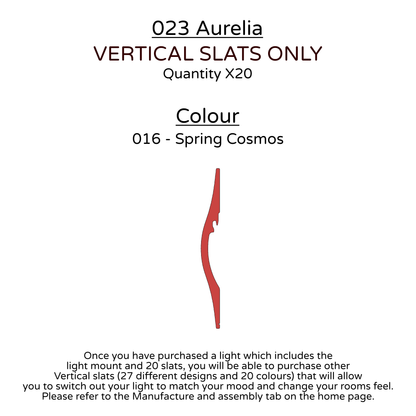 Ceiling Light - Vertical Slats - 023 Aurelia