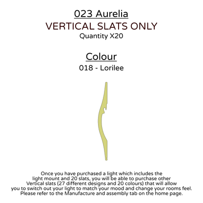 Ceiling Light - Vertical Slats - 023 Aurelia
