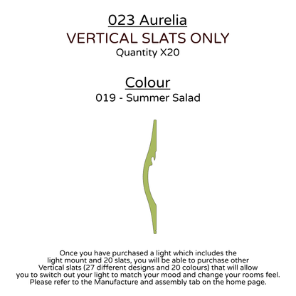 Ceiling Light - Vertical Slats - 023 Aurelia