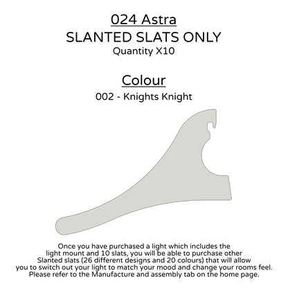 Ceiling Light - Slanted Slats - 024 Astra