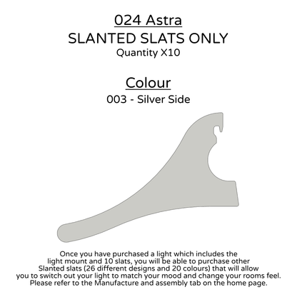 Ceiling Light - Slanted Slats - 024 Astra