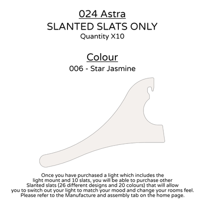 Ceiling Light - Slanted Slats - 024 Astra