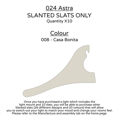 Ceiling Light - Slanted Slats - 024 Astra
