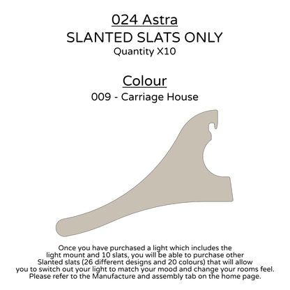 Ceiling Light - Slanted Slats - 024 Astra