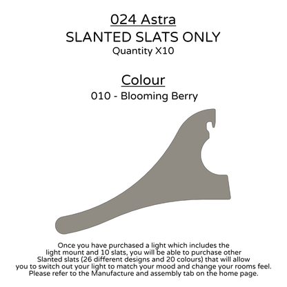 Ceiling Light - Slanted Slats - 024 Astra