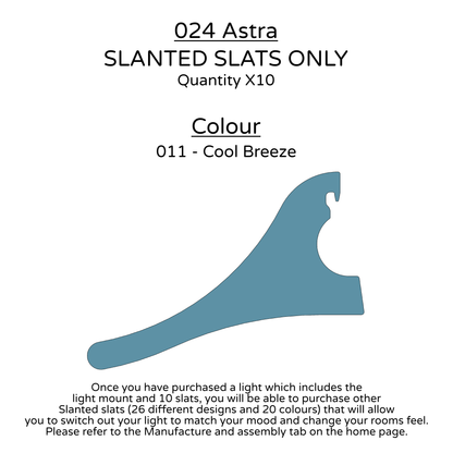 Ceiling Light - Slanted Slats - 024 Astra