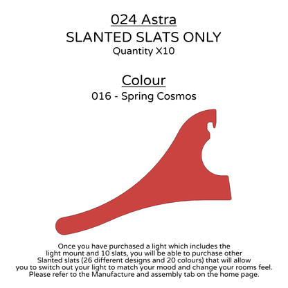 Ceiling Light - Slanted Slats - 024 Astra