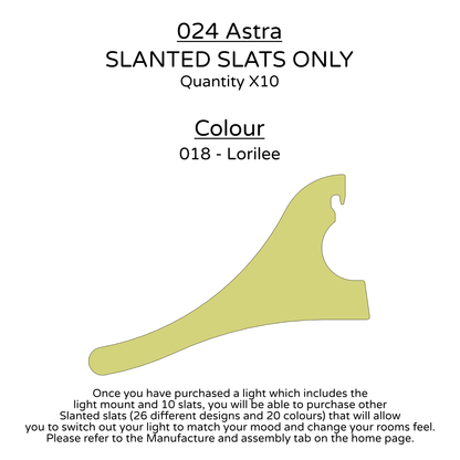 Ceiling Light - Slanted Slats - 024 Astra