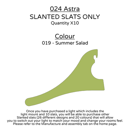 Ceiling Light - Slanted Slats - 024 Astra