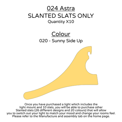 Ceiling Light - Slanted Slats - 024 Astra