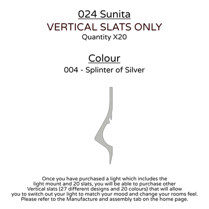 Ceiling Light - Vertical Slats - 024 Sunita