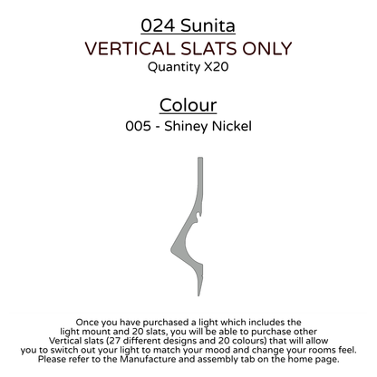 Ceiling Light - Vertical Slats - 024 Sunita