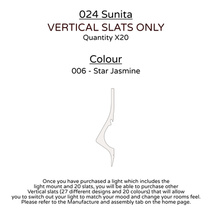 Ceiling Light - Vertical Slats - 024 Sunita