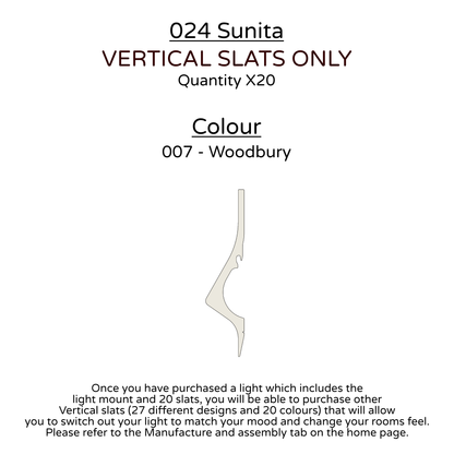 Ceiling Light - Vertical Slats - 024 Sunita
