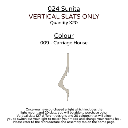 Ceiling Light - Vertical Slats - 024 Sunita