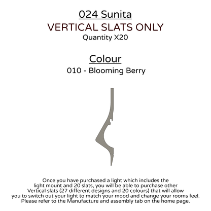 Ceiling Light - Vertical Slats - 024 Sunita