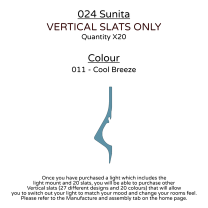 Ceiling Light - Vertical Slats - 024 Sunita
