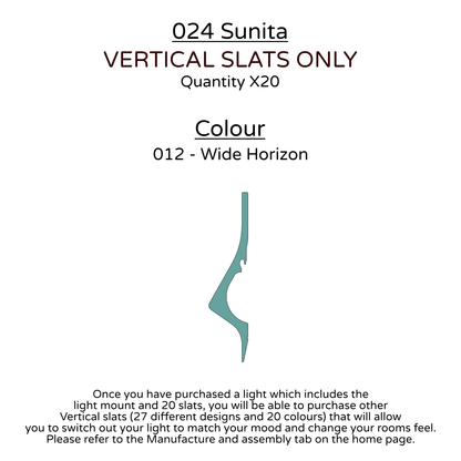 Ceiling Light - Vertical Slats - 024 Sunita