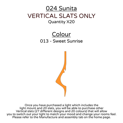 Ceiling Light - Vertical Slats - 024 Sunita