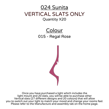 Ceiling Light - Vertical Slats - 024 Sunita