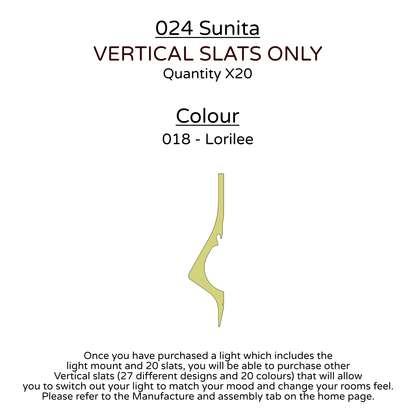 Ceiling Light - Vertical Slats - 024 Sunita