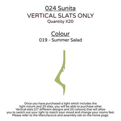 Ceiling Light - Vertical Slats - 024 Sunita