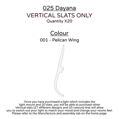 Ceiling Light - Vertical Slats - 025 Dayana