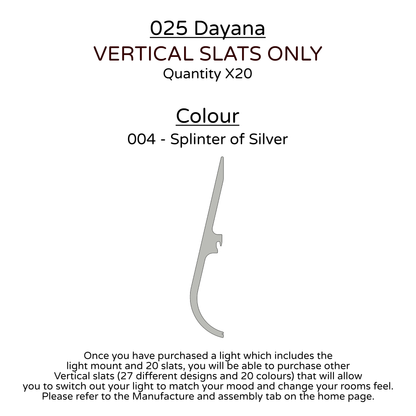 Ceiling Light - Vertical Slats - 025 Dayana