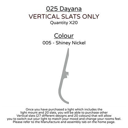 Ceiling Light - Vertical Slats - 025 Dayana