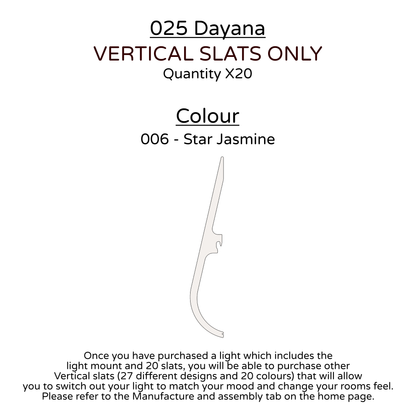 Ceiling Light - Vertical Slats - 025 Dayana