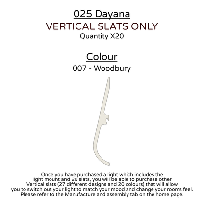 Ceiling Light - Vertical Slats - 025 Dayana