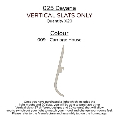 Ceiling Light - Vertical Slats - 025 Dayana