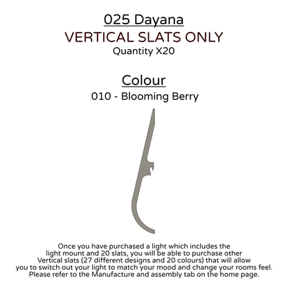 Ceiling Light - Vertical Slats - 025 Dayana