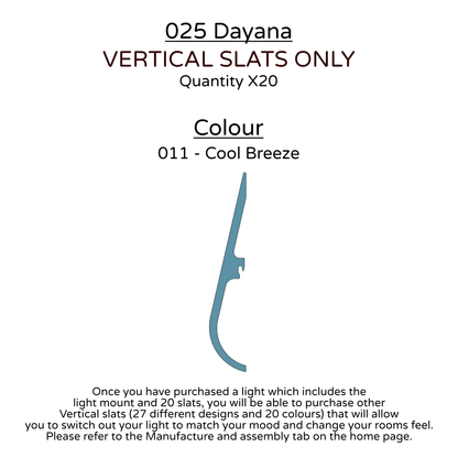 Ceiling Light - Vertical Slats - 025 Dayana