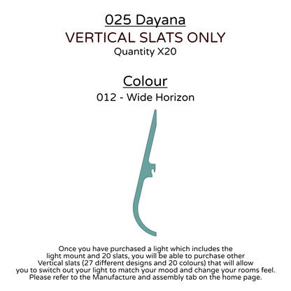 Ceiling Light - Vertical Slats - 025 Dayana