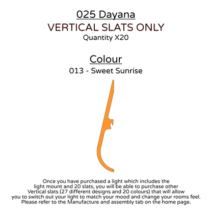 Ceiling Light - Vertical Slats - 025 Dayana
