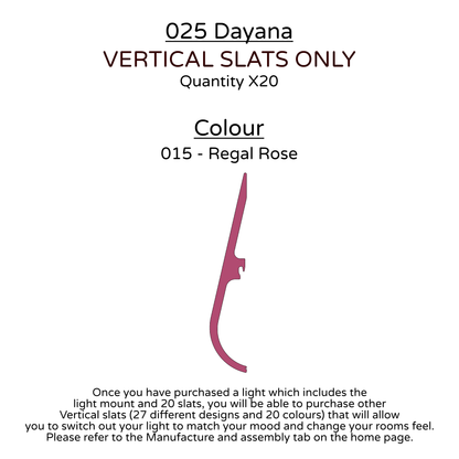 Ceiling Light - Vertical Slats - 025 Dayana