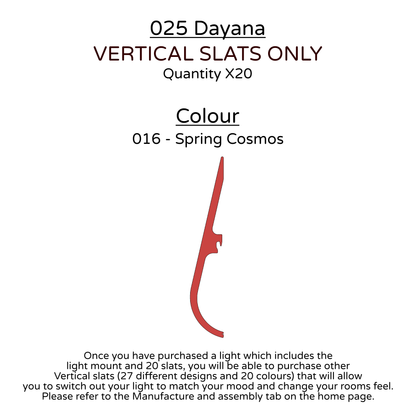 Ceiling Light - Vertical Slats - 025 Dayana