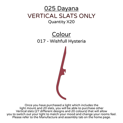 Ceiling Light - Vertical Slats - 025 Dayana