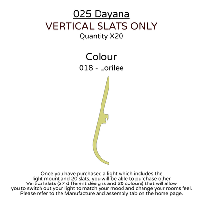Ceiling Light - Vertical Slats - 025 Dayana