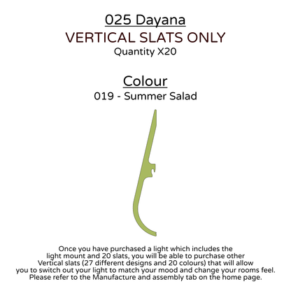 Ceiling Light - Vertical Slats - 025 Dayana
