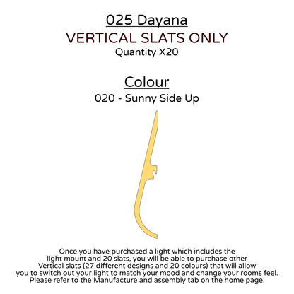 Ceiling Light - Vertical Slats - 025 Dayana