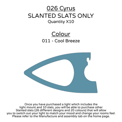 Ceiling Light - Slanted Slats - 026 Cyrus